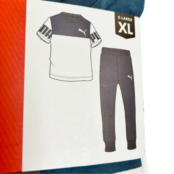 Boys Puma Tee & Jogger 2 Piece T-Shirt & Pant Set  XL - Picture 7 of 7